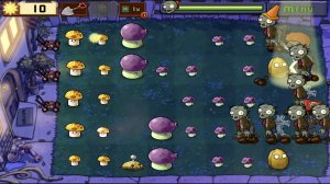 Зомби против растений. Ночь. 8 уровень