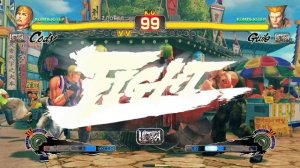 Ultra Street Fighter IV Cody VS Guile