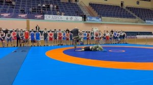 САО Стрела . Показательные выступления на открытии чемпионата по греко римской борьбе.
