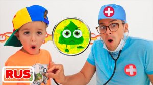 Ники и Влад и история о том, как важно мыть руки! Видео для детей!