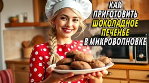 Как приготовить шоколадное печенье в микроволновке