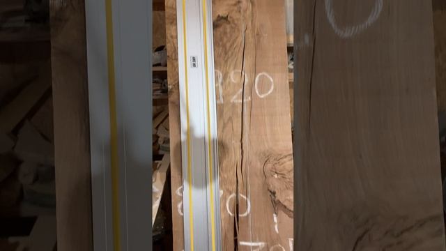 Обработка слэба бука для изготовления столешницы.