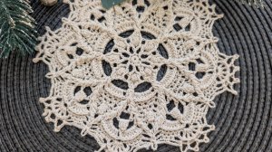 ✨Мини салфетка крючком ✨