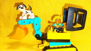Эксковатор LEGO.Мультик для детей.Трактор.Мультики для детей.Мультики.Мультфильм.Чилобунсики.