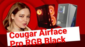 НИКС Компьютерный Супермаркет: видео про Корпус Cougar Airface Pro RGB Black Белый без БП с окно...
