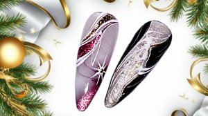 Идеи зимнего маникюра 2026. МК