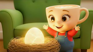 Балерина Капучина находит странное яйцо в саду