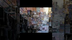 ArtShort. На улицах городов. Джон Т. Салминен. Акварель