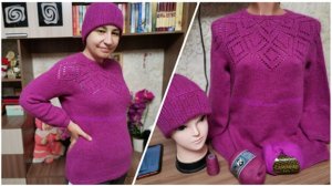 Джемпер и шапка для Вики - Обзор и Примерка