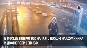 В Москве подросток напал с ножом на охранника и двоих полицейских