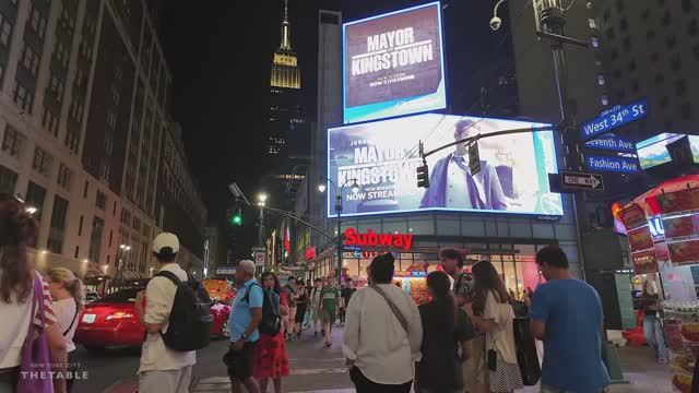 🗽 Нью-Йорк, прогулка - Манхэттен, Бродвей, 8-я авеню, Мэдисон-Сквер-Гарден, 7-я авеню, Челси / 2025