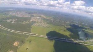 Ил-76МД Екатеринбур. г Кольцово.Заход и посадка.