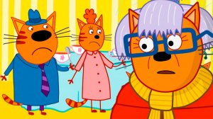 ТРИ КОТА - Карамелька Коржик и Компот в ресторане - Мультик три кота для детей