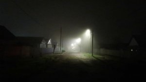 Лёгкий туман - Сальск ночью