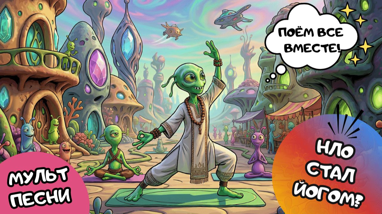 ИНОПЛАНЕТЯНИН СТАЛ ИОГОМ?  Смешнои Мультик-Песня  Глюкси-Флюкси