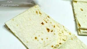 Лепёшки из лаваша с творогом и сыром