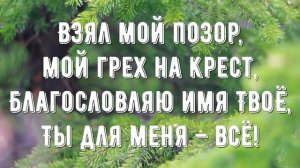 Сила моя в Тебе, Господь - минус мой 1