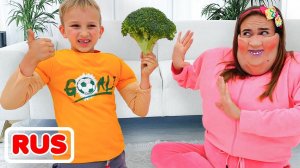 Влад помогает маме похудеть! Веселое видео для детей!