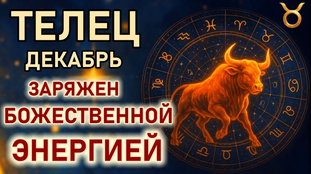 Телец. Каждый атом Вашего существа будет заряжен Божественной энергией! Гороскоп на декабрь 2025