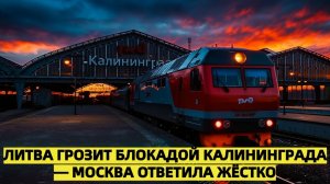 Москва жёстко ответила на угрозы Литвы перекрыть транзит в Калининград