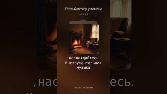 Тёплый вечер у камина