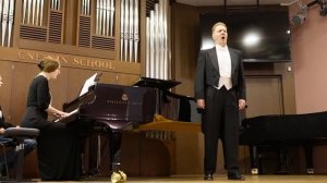 Владимир Байков исполняет романс Чайковского «Мой гений, мой ангел, мой друг».Ф-но — Ольга Воробьёва