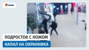 В Москве подросток напал с ножом на охранника торгового центра и полицейских