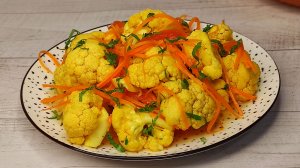 Цветная КАПУСТА по-корейски! Маринованная ЦВЕТНАЯ КАПУСТА! (1)