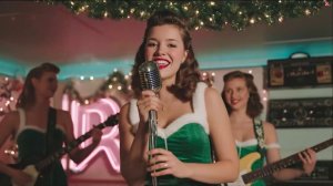 Рождественская AI ретро-музыка 50-х