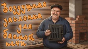 Собрал и установил воздушную заслонку для банной печи к поддувалу.