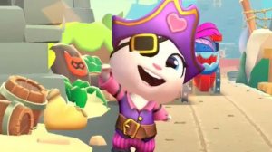 Детские мультфильмы - Моя говорящая Анджела Пират - Мир пиратов Talking Tom Time Rush