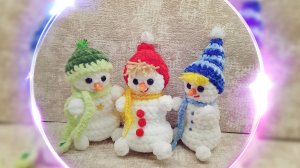 Мастер класс снеговик крючком