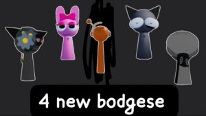 4 new bodgese -  3D sprunki RP and animations update