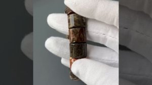 Браслет яшма пейзажная прямоугольники