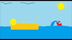 Йеллоу плавает на матрасе