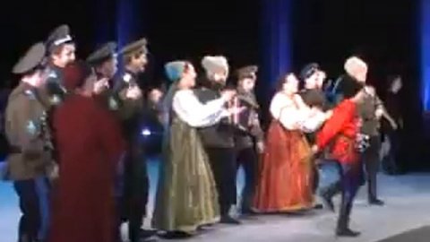 Казачий ансамбль "Вольница" в Большом театре