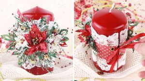 Новогодний декор своими руками ⭐Такие свечи нельзя зажигать, но можно украшать ими дом 🎄