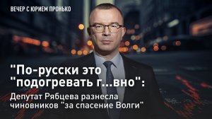 "По-русски это "подогревать г...вно": депутат Рябцева разнесла чиновников "за спасение Волги"