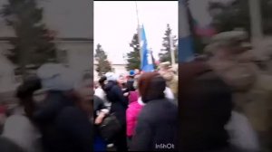 Стерлитамак.Встреча на перроне санитарного поезда/ Единство народа!