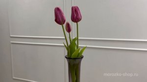 Стеклянная ваза ПЕРЕЛИВЫ ПОЛУТОНОВ, лавандовая, 41 см, 105867-61