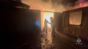 🔥Ночью горел склад на 1200 "квадратов" в Пушкино🔥