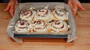 Пуховые булочки Синнабон с шоколадом