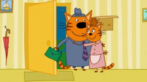 Три Кота — Мультфильм для Детей | У Папы на Работе | Три Кота Мультик Смотреть | Развивающая Игра