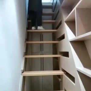 Кладовка под лестницей.