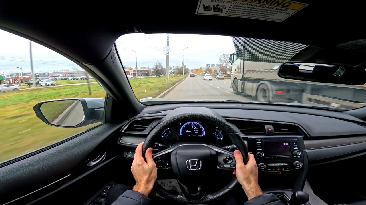 2020 HONDA CIVIC POV TEST DRIVE