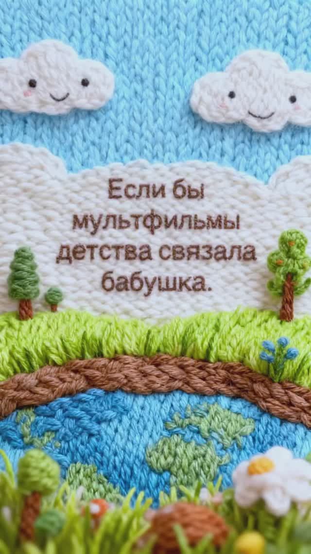 Вязанные мультфильмы детства