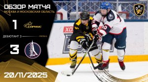 ОБЗОР / СИРИУС - БУРАН / 20.11.25 / ОХЛ МОСКВА / ДИВИЗИОН ДЕБЮТАНТ 3