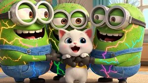 Мультики для детей, миньоны превратились в зомби, мультфильм/мультик