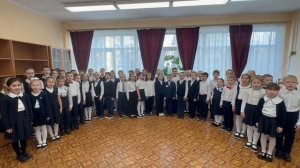 Участие в конкурсе хоровых коллективов. Сводный хор 1–2 классов. Е. Крылатов «Ты-человек»