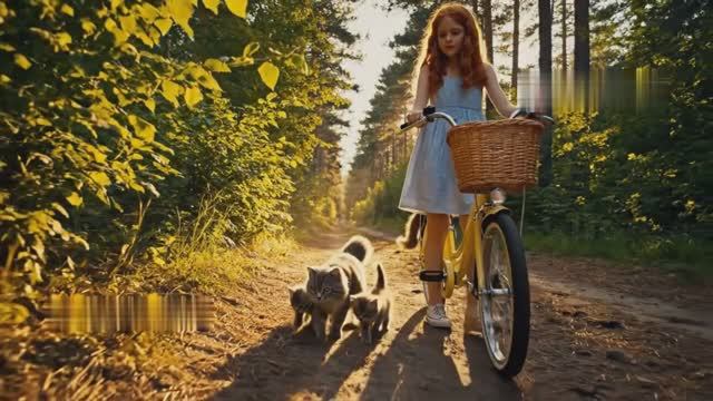 На велосипеде по лесу смотреть онлайн